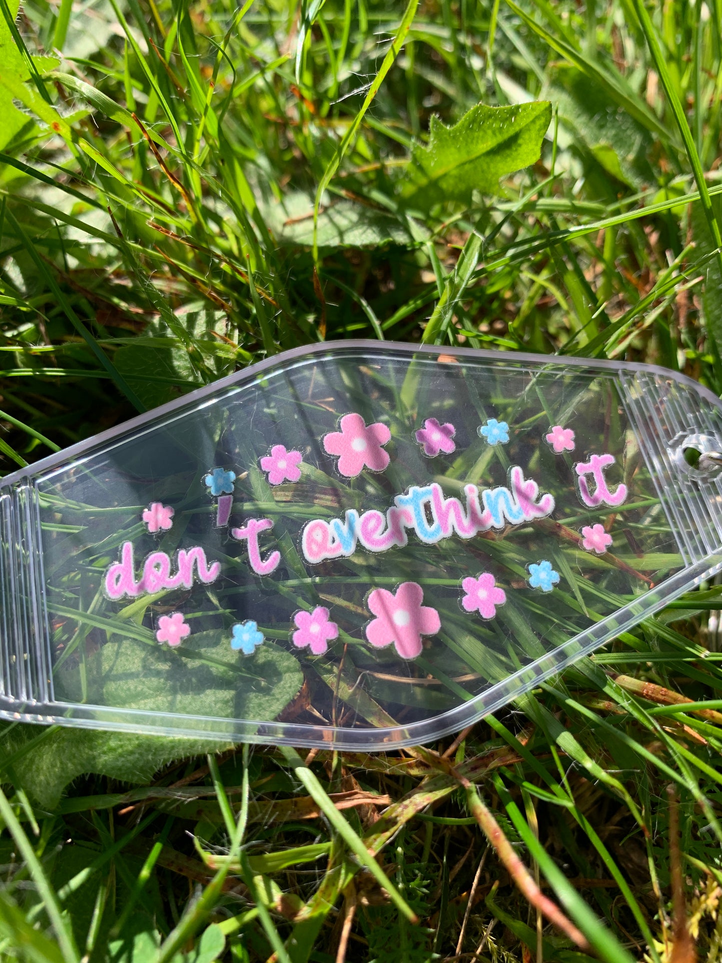 Don’t Overthink It Acrylic Motel Style Keychain