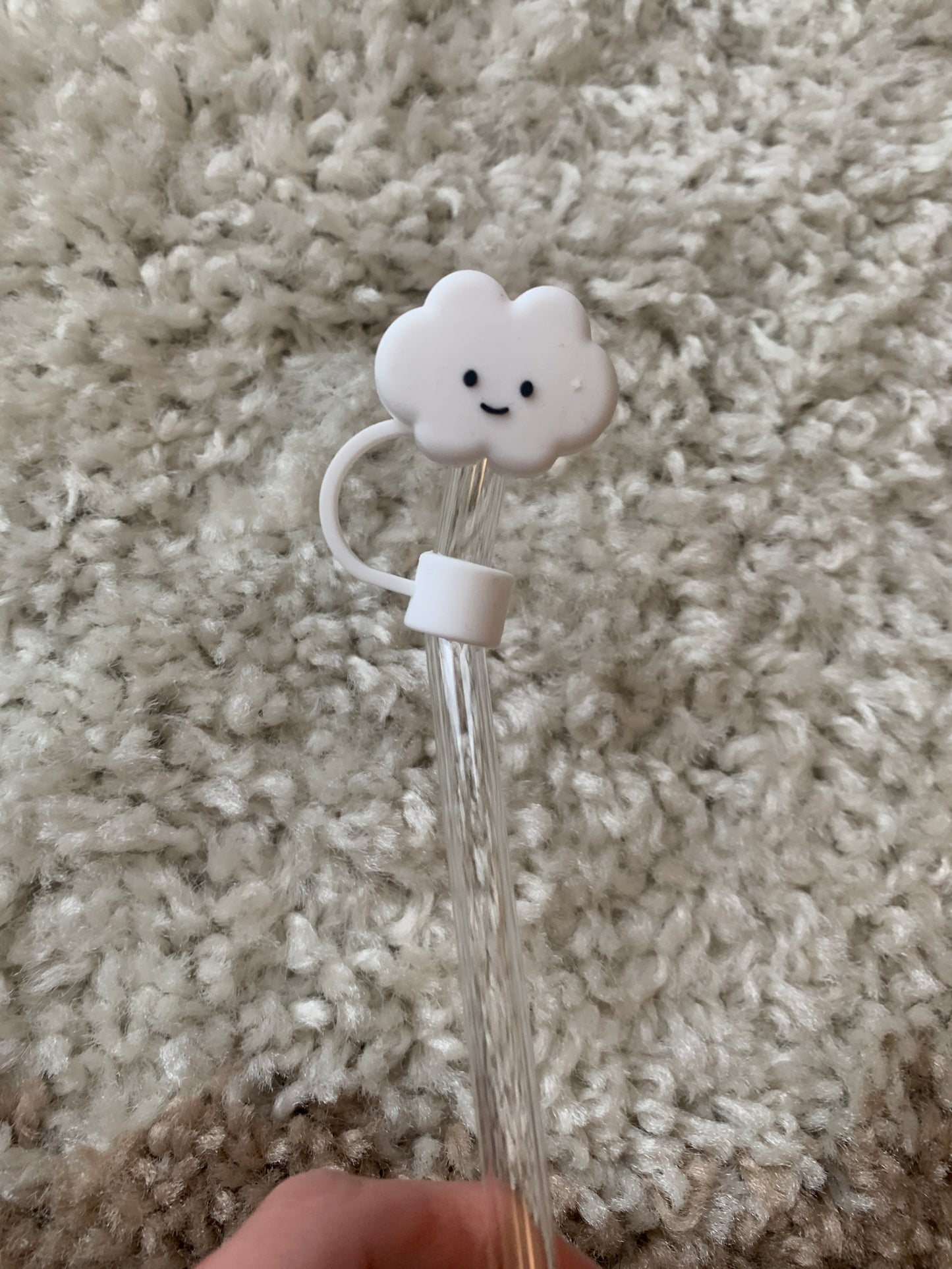 White Cloud Straw Topper