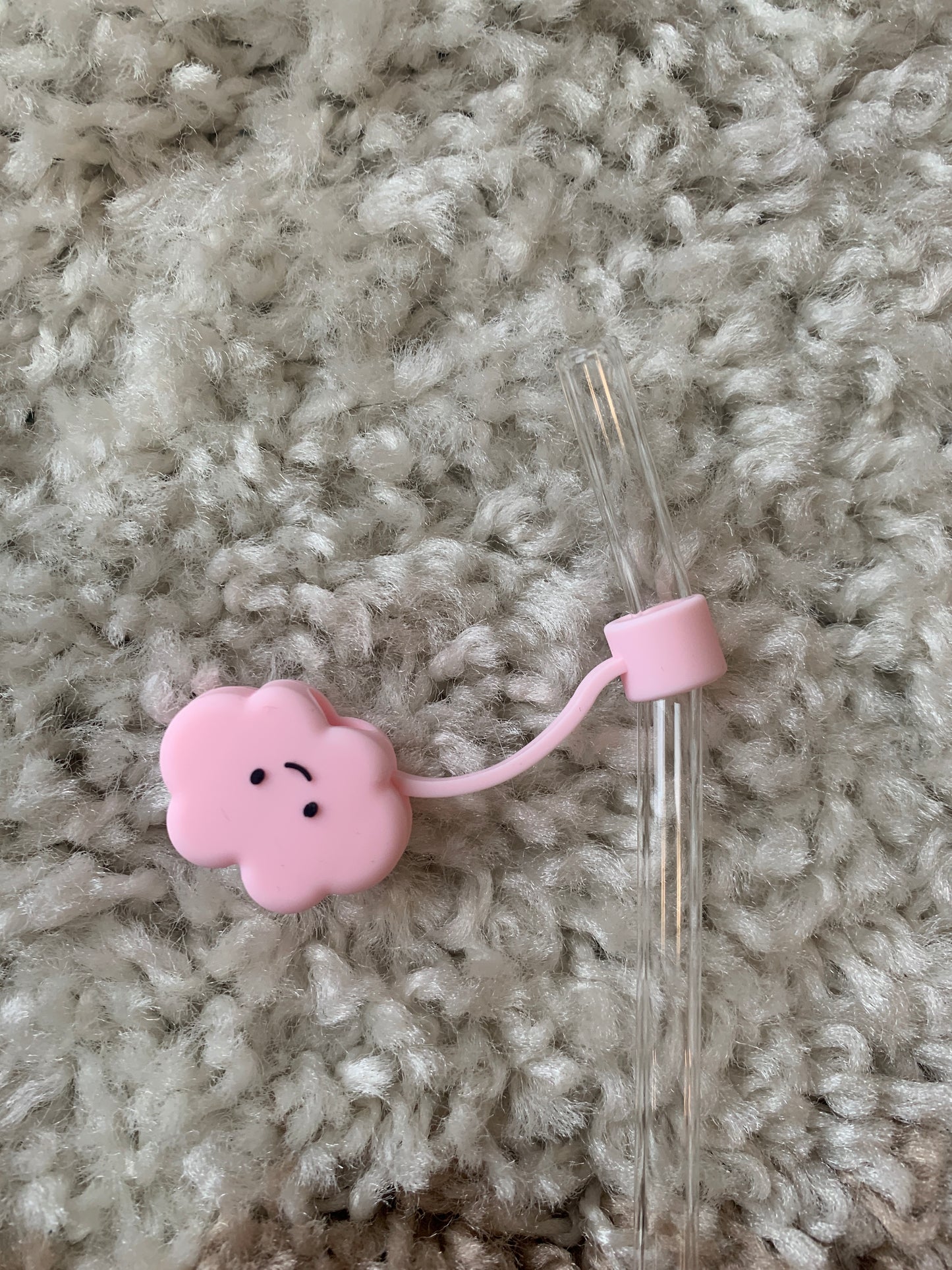 Pink Cloud Straw Topper
