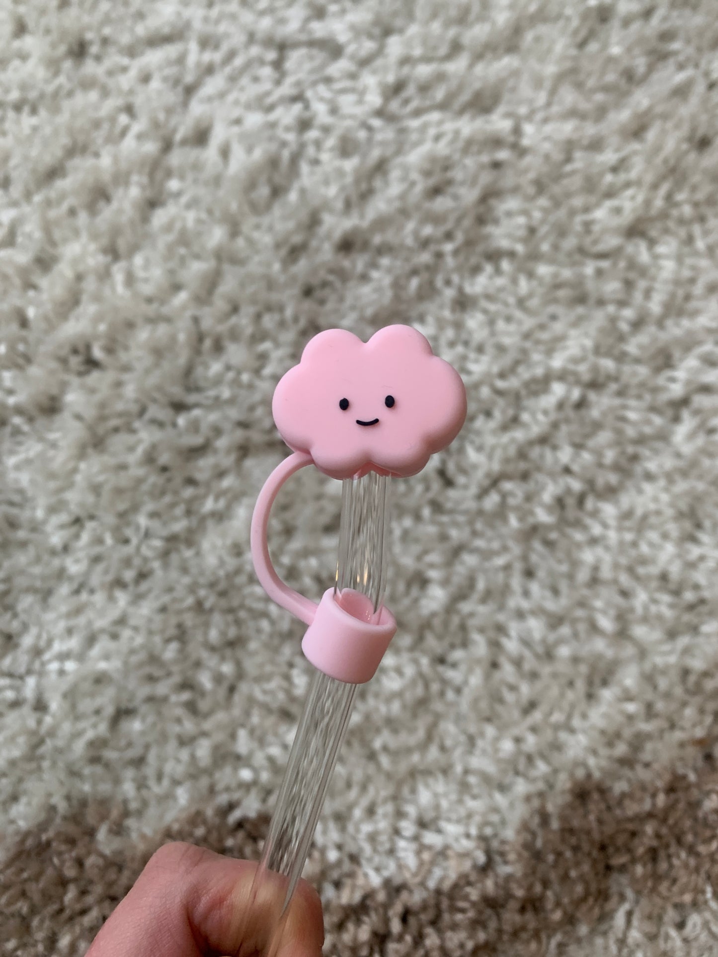 Pink Cloud Straw Topper