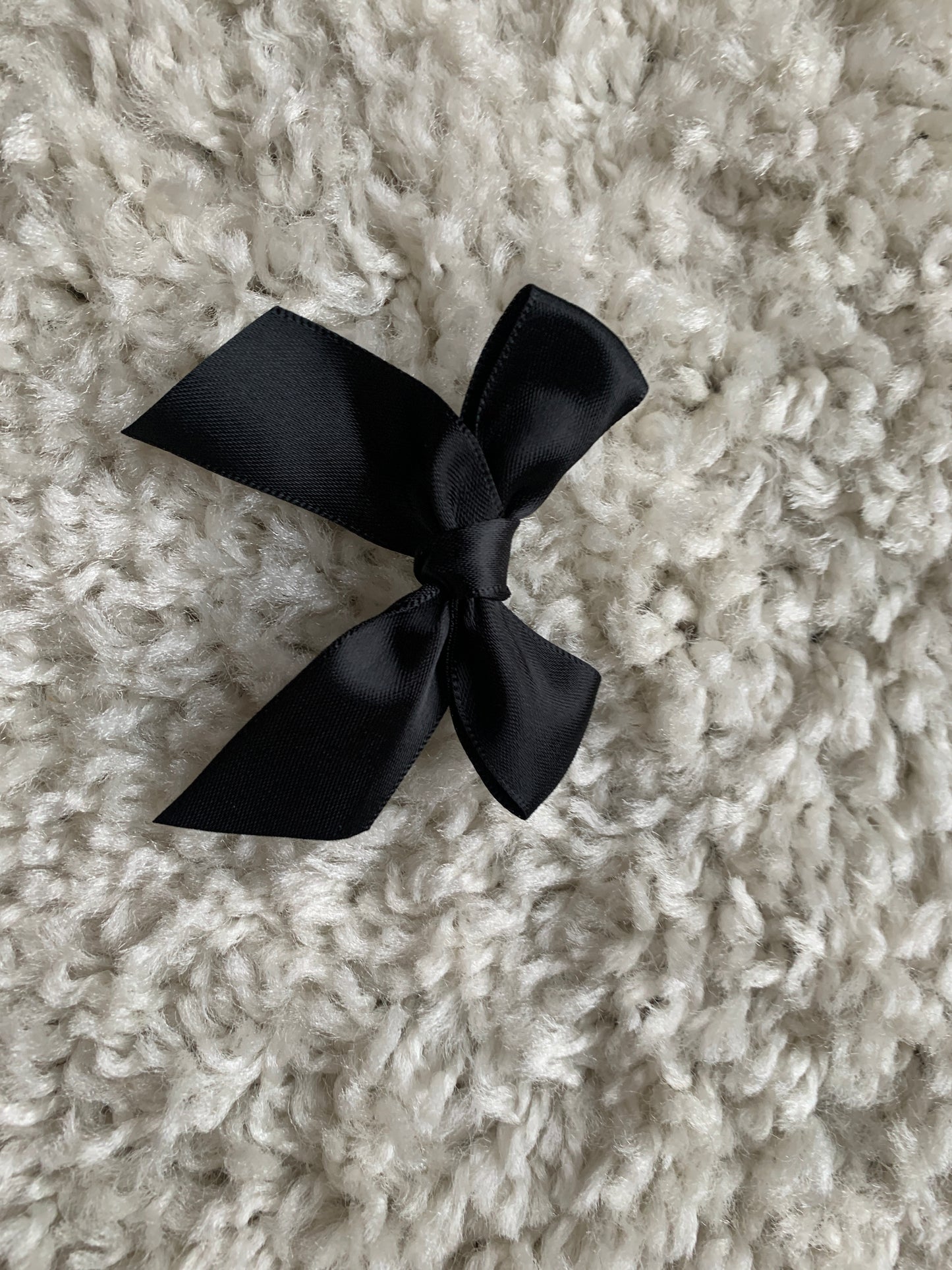 Black Silk Hair Bow