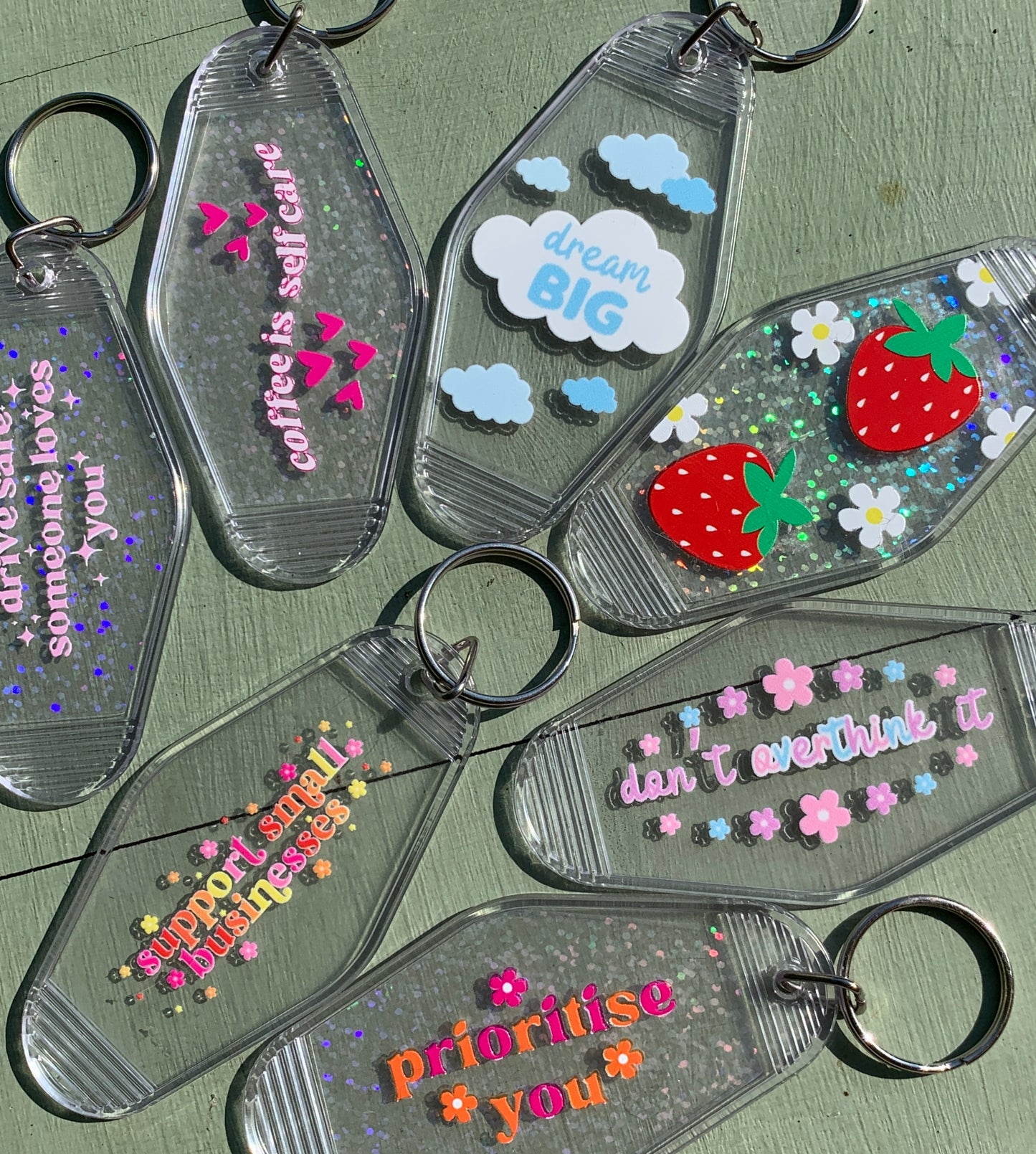 Dream Big Cloud Acrylic Motel Keychain