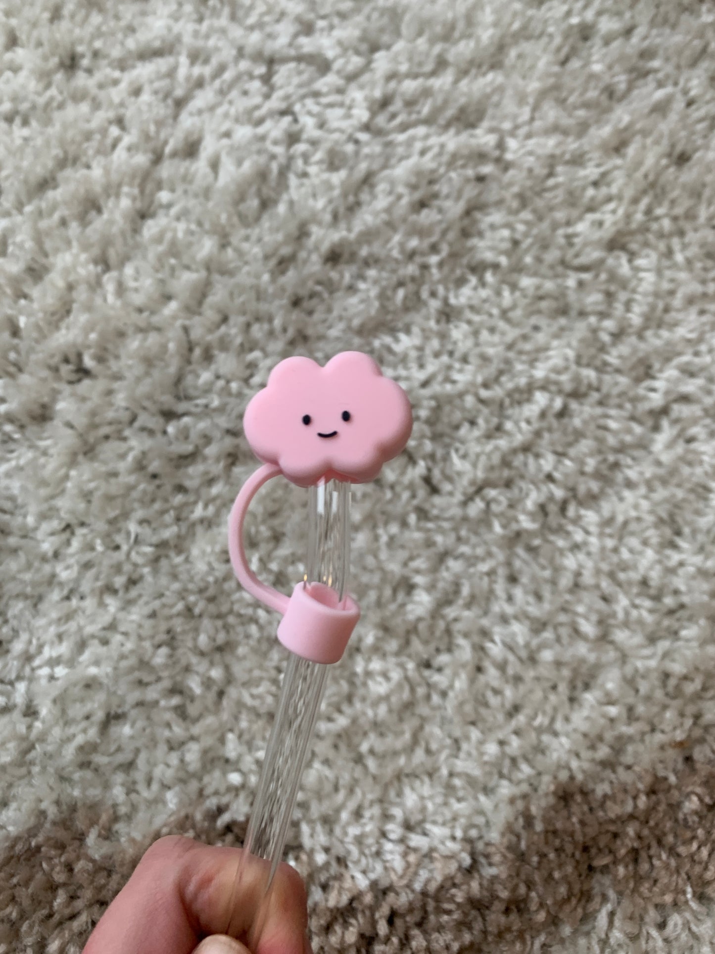 Pink Cloud Straw Topper