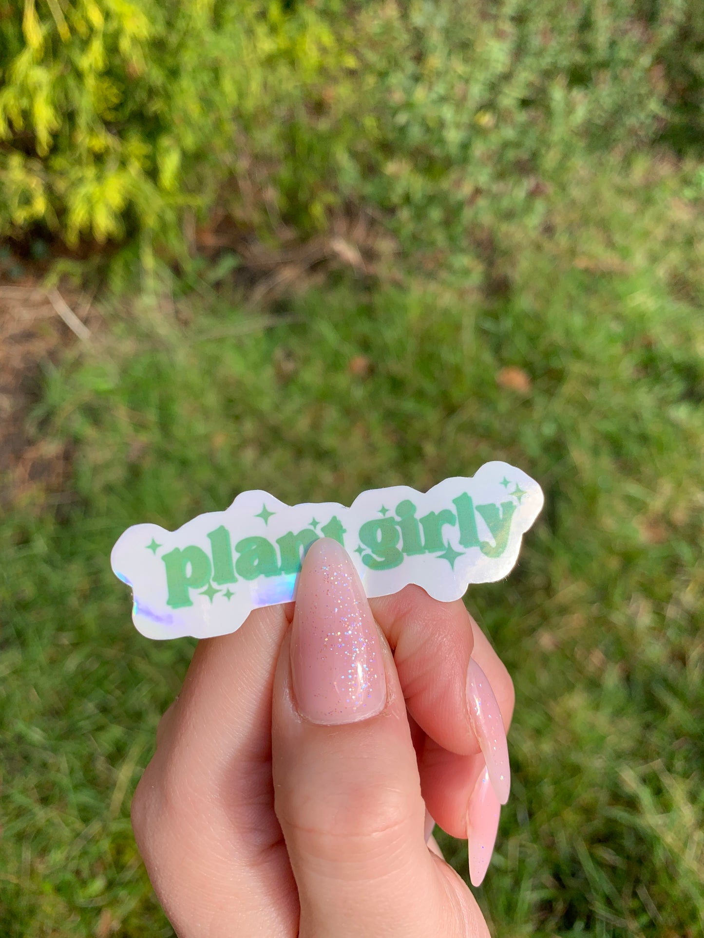 Plant Girly Die-Cut Sticker