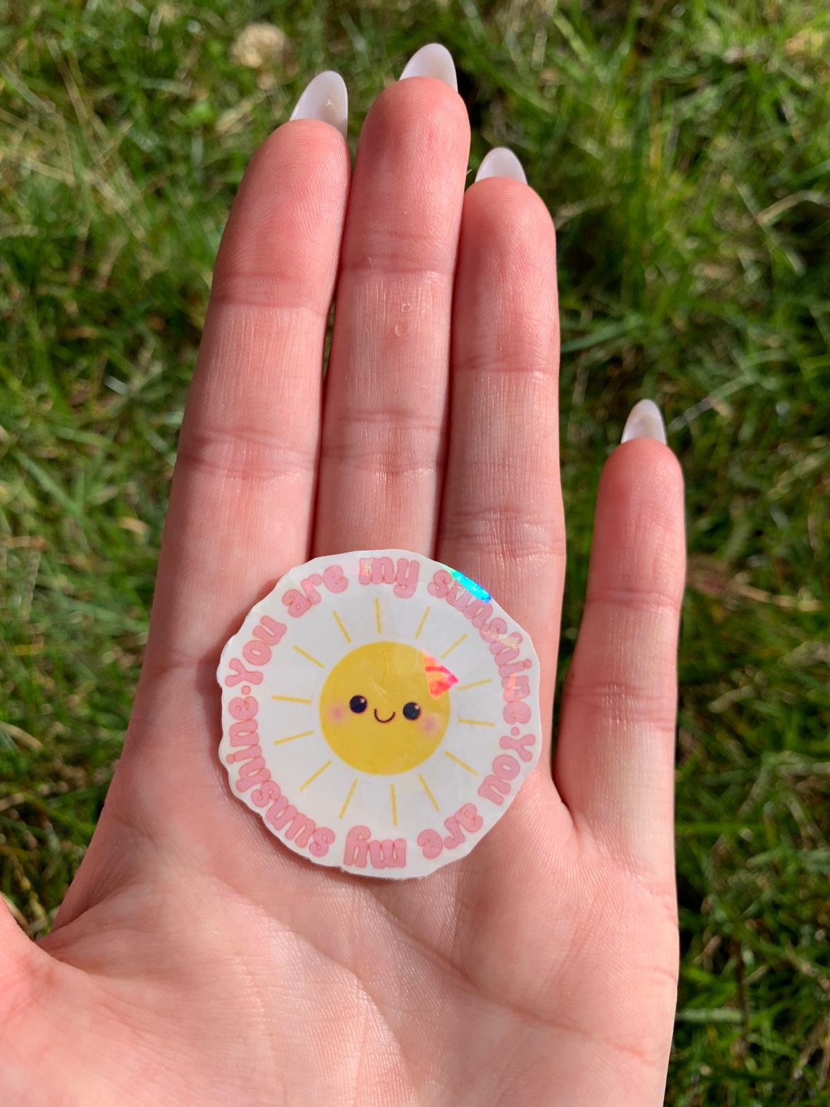 You Are My Sunshine Die-Cut Sticker