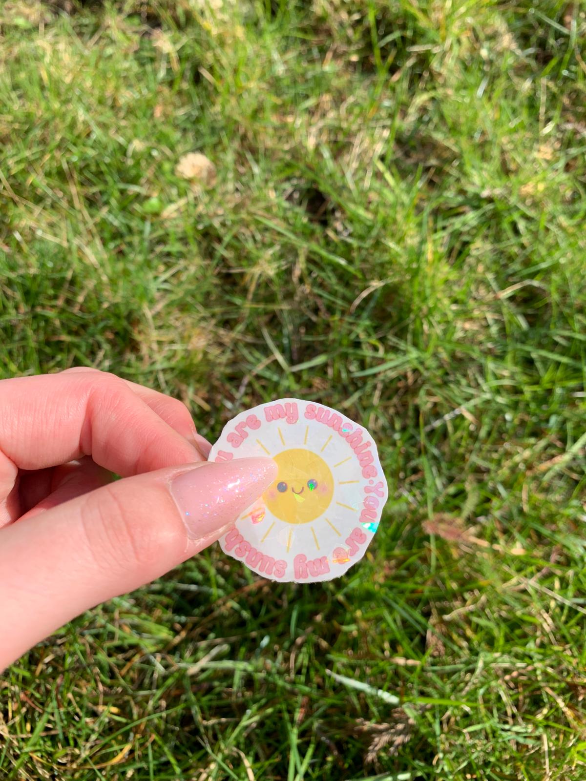 You Are My Sunshine Die-Cut Sticker
