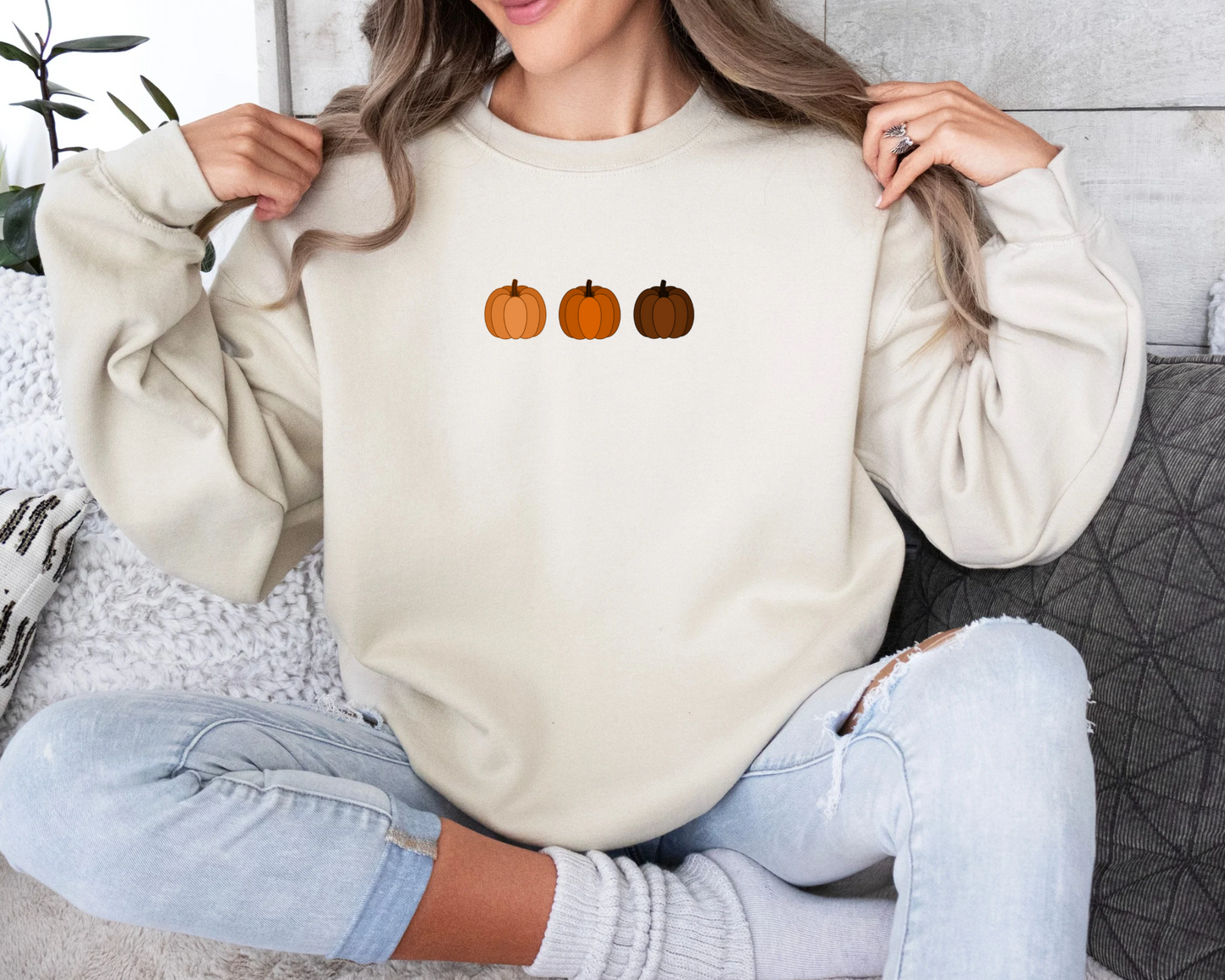 Tricolour Pumpkin Sweatshirt