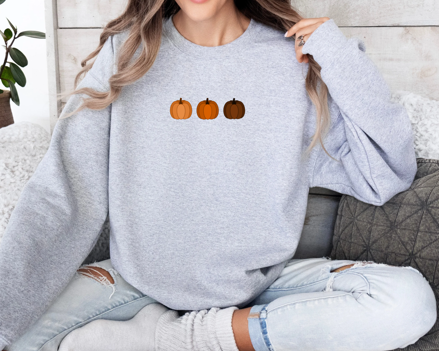 Tricolour Pumpkin Sweatshirt