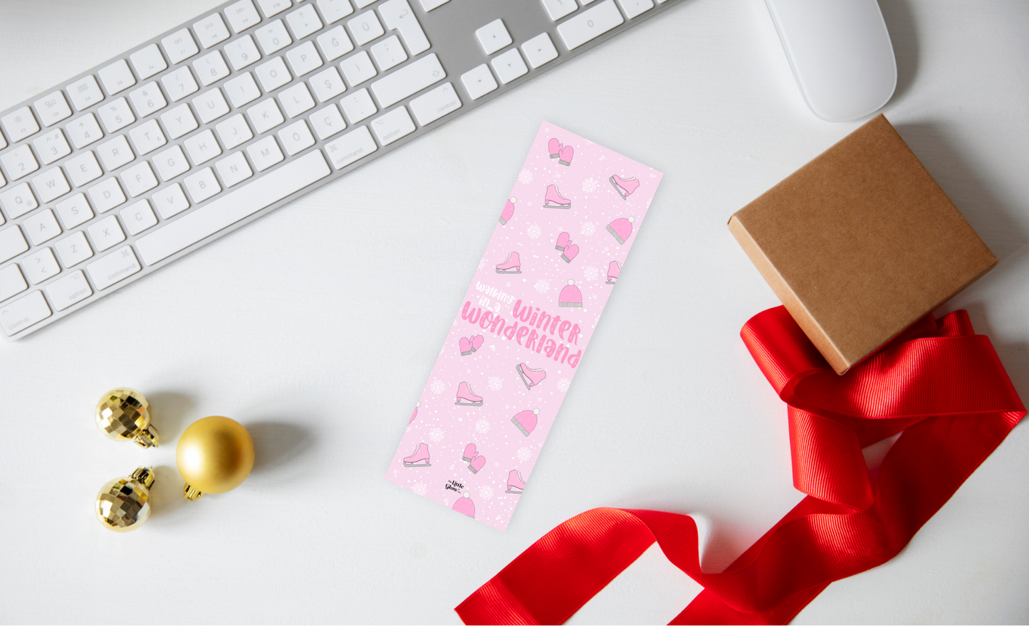 Pink Winter Wonderland Bookmark