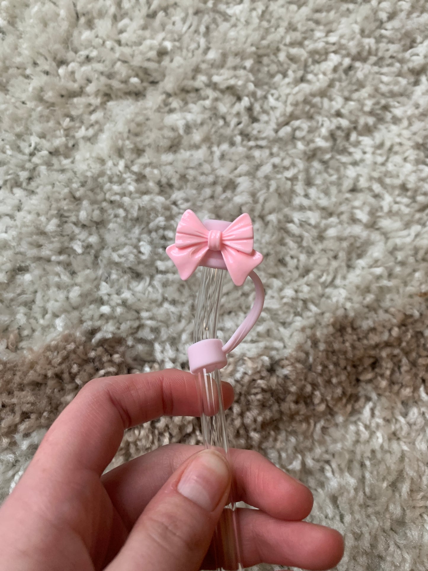 Coquette Bow Straw Topper