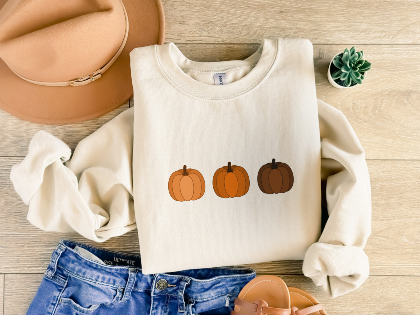 Tricolour Pumpkin Sweatshirt