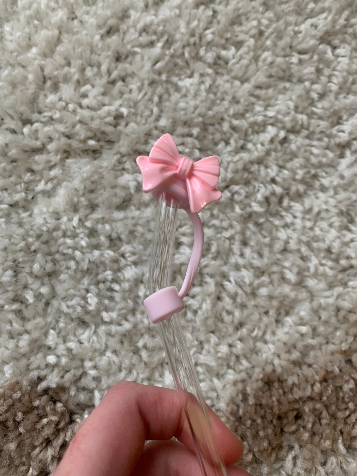 Coquette Bow Straw Topper