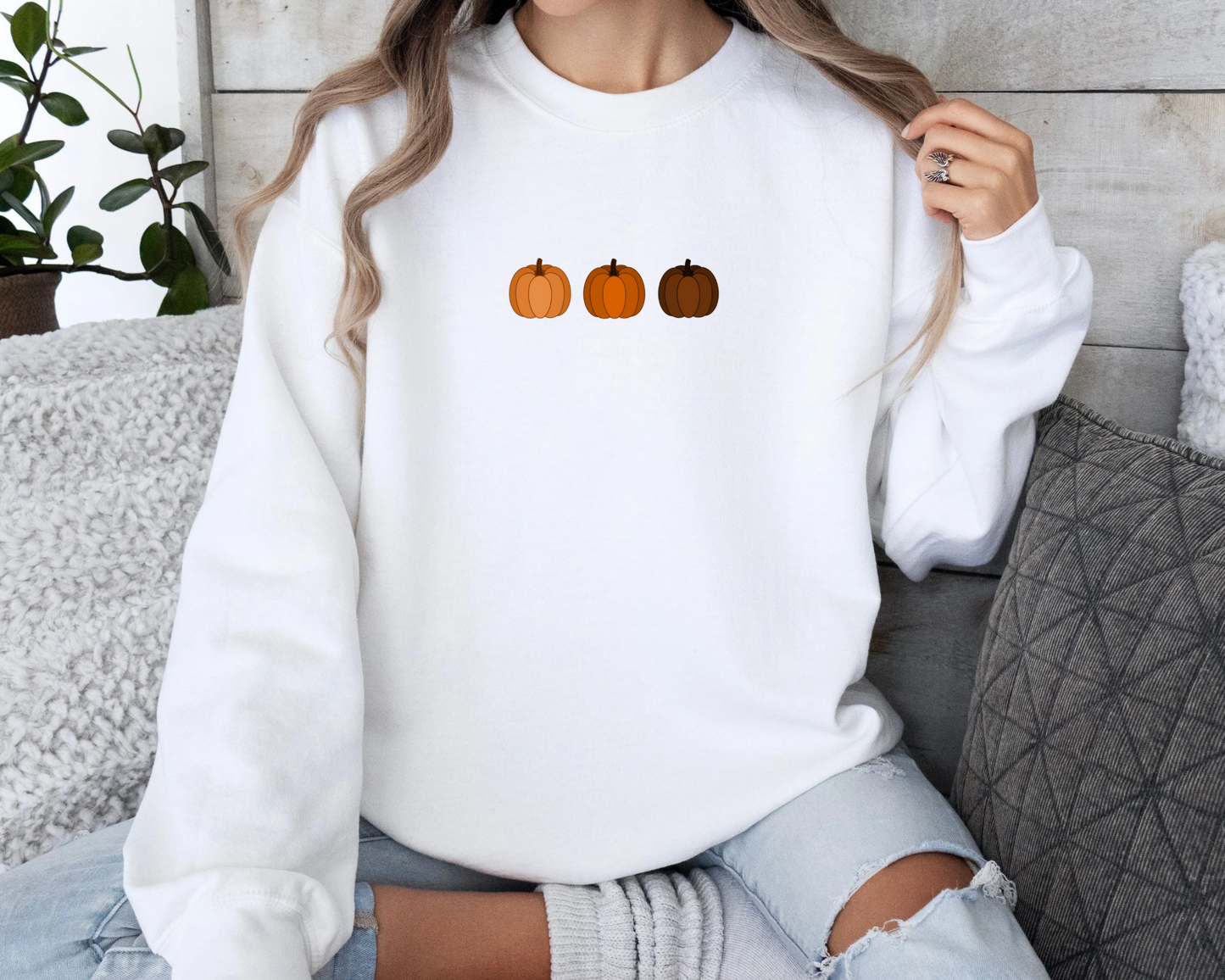 Tricolour Pumpkin Sweatshirt