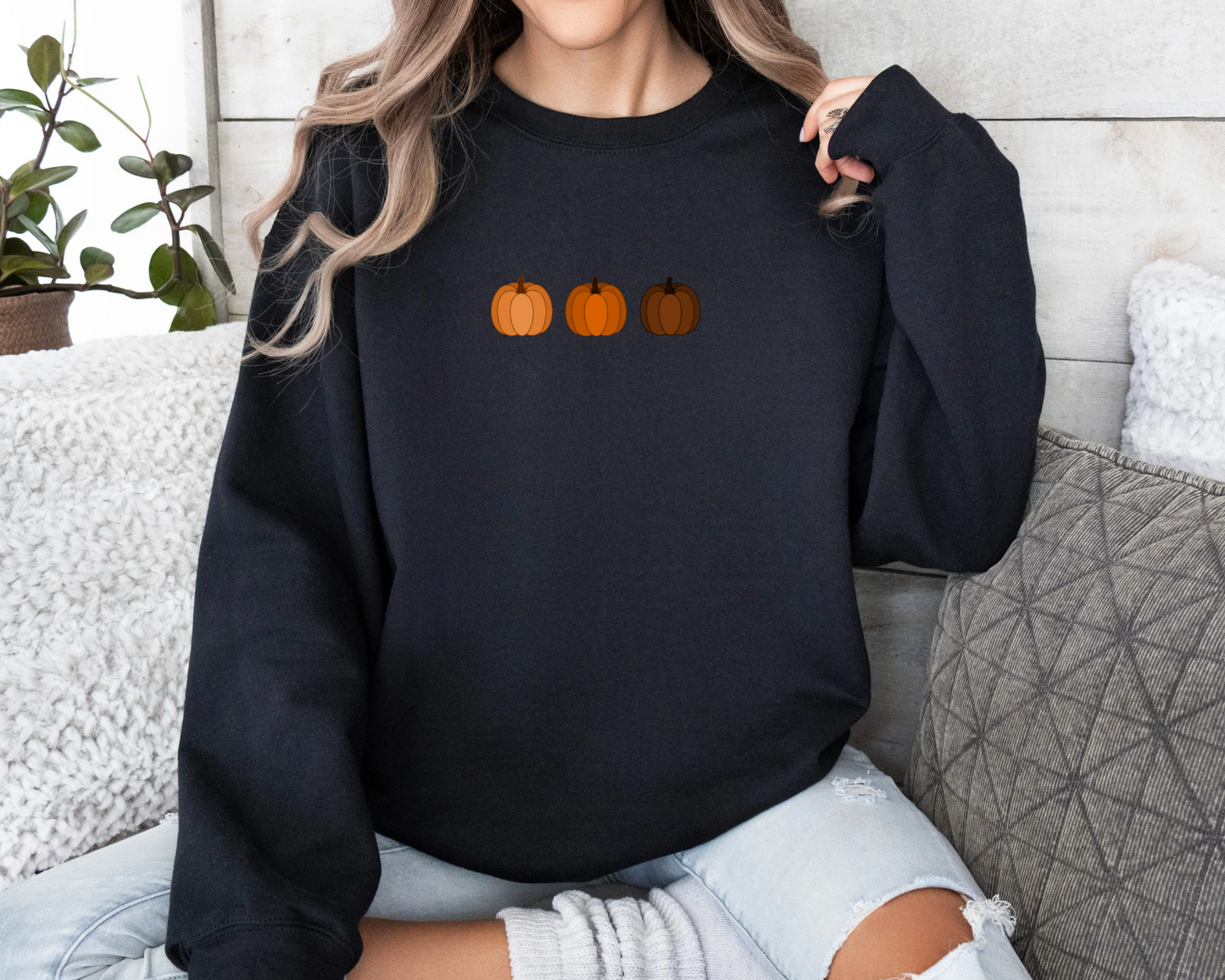Tricolour Pumpkin Sweatshirt