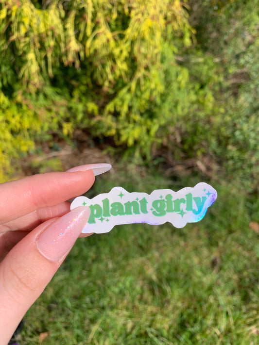 Plant Girly Die-Cut Sticker